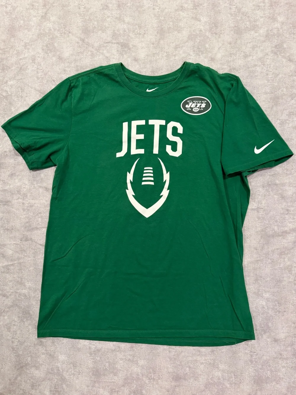 Nike Green New York Jets Logo T‑Shirt